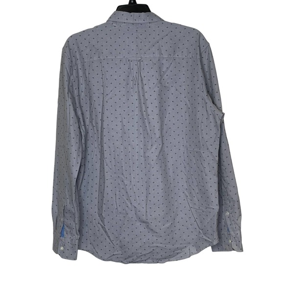 American Eagle Seriously Soft Classic Fit Floral Shirt Long‎ Sleeve Men Large - Picture 8 of 8